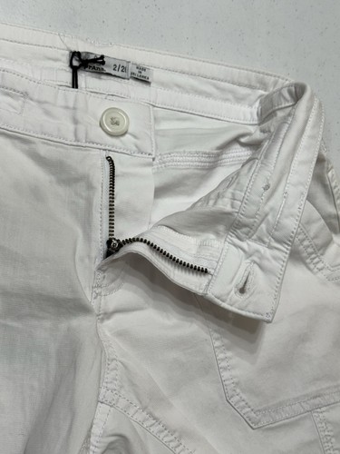 prAna pantaloncino donna bianco vita bassa comodo piatto davanti morbido cotone biologico 2/26 - Foto 4 di 12