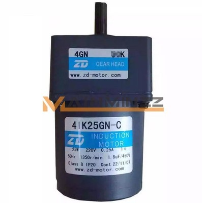 1PCS ZD Speed Motor 220V 25W 4IK25GN-C + 4GN20K 4GN 20K GEARHEAD New *bn