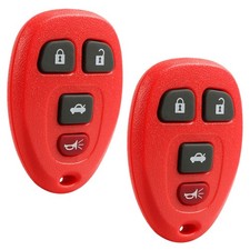 2 Remote Key Fob Red for 2006 2007 Chevrolet Monte Carlo