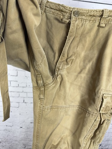 Abercrombie Y2K Pantaloni Cargo Uomo 34x32 Baggy Paracadutista Militare A-92 (Pipistrello) - Foto 17 di 24