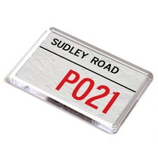 FRIDGE MAGNET - Sudley Road PO21 - UK Postcode