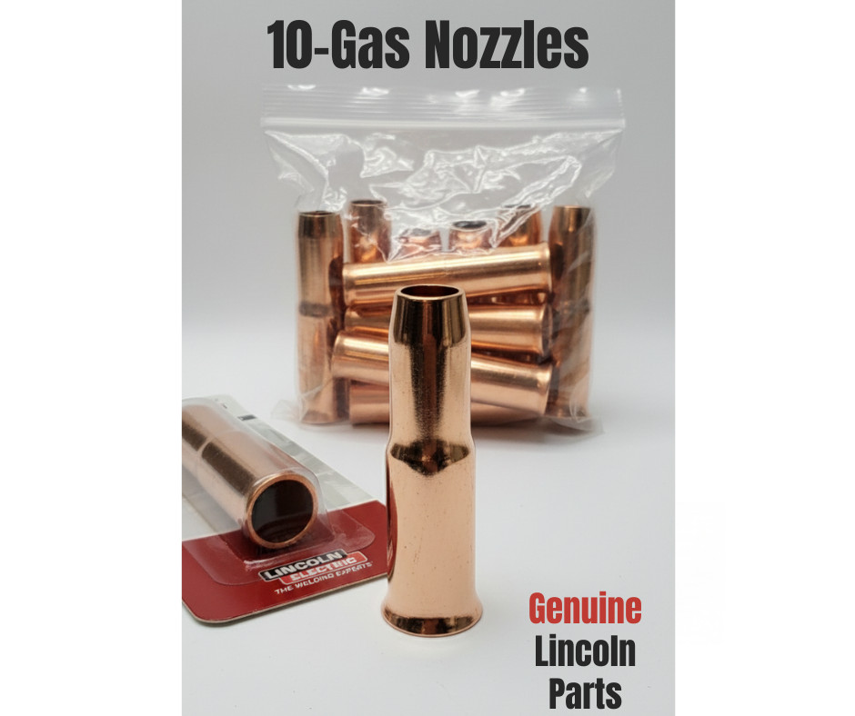 Lincoln Electric Gas Nozzle .625 inch 5/8" for Magnum MIG Guns 10-Pack
