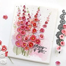 Plum Blossom 3D Backgrounds Frame Metal Cutting Dies, Cut Stencils Car