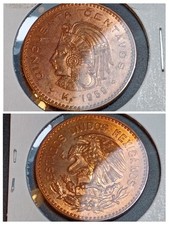 ​1959 Mexico 50 Centavos Cuauhtemoc - BU Uncirculated - Blazing Original Lustre