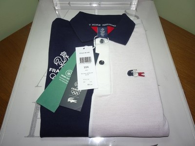 LACOSTE JUNGEN FRANZÖSISCHES KLASSISCHES PIQUE BAUMWOLLE POLOSHIRT 10 JAHRE UVP:-80£