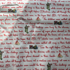 Riley Blake Christmas Joys C12255 quilting fabric white 4 yards
