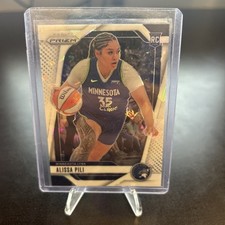 2024 Panini Prizm WNBA #83 Alissa Pili Ice White Prizms Rookie Card RC #/35
