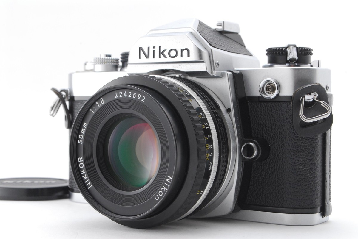 Nikon FM SLR Camera Silver with Ai-S 50mm f/1.8 