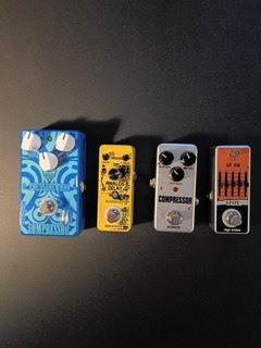 Guitar Pedals Lot of 4 Compressor EQ Analog Delay TESTED
