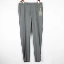 NWT $825 Canali TRAVEL Pure Wool Pants Gray 50US/60IT