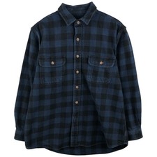 Used Field and Stream buffalo check long-sleeve heavy flannel shirt size L ...