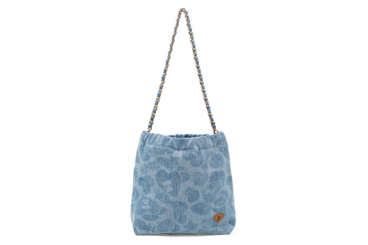 A BATHING APE APEE CAMO LASER PRINTED MINI HANDBAG #1 CM20-289-307