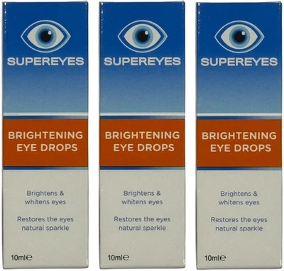 Supereyes Brightening Eye Drops Eye Revive Brightens & Whitening 10ml 3 Pack