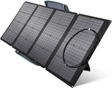 160W Portable Solar Panel with Adjustable Kickstand, Waterproof