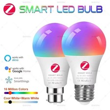 Zigbee 3.0 Smart Led Bulb E27 B22 Lamps RGBCW Works with Alexa Echo plus Google
