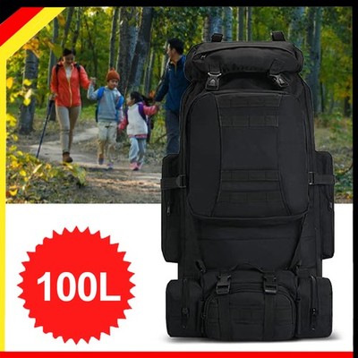 Trekkingrucksack 100L Rucksack Wanderrucksack Outdoor Reiserucksack Backpacker