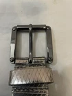 Vince Camuto King Silver Leather Belt Women Sz S 24.00