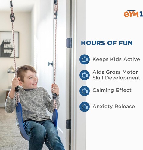 6-teiliges Türöffnungs-Fitnessstudio für Kinder, inklusive Türsensorschaukel, Indoor Klimmzugstange... - Bild 6 von 7