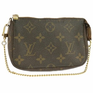 LOUIS VUITTON Mini Pochette Accessories Monogram Pouch Hand Bag M58009 Used | eBay