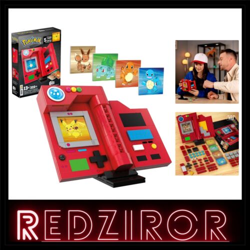 Official Kanto Region Pokédex: Buildable 322-Piece Set with Light & Collectibles