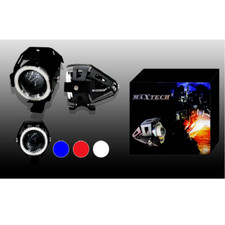 Faro Proiettore Luce LED Fari Moto Guida Colore Rosso Occhio U7 LED Maxtech - Miniatura 1