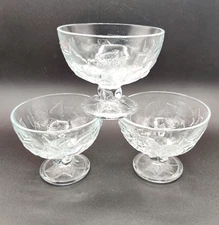 Glass Footed Dessert Bowls Antimicrobial Pasabahce Ice Cream Pudding Sherbet Cup