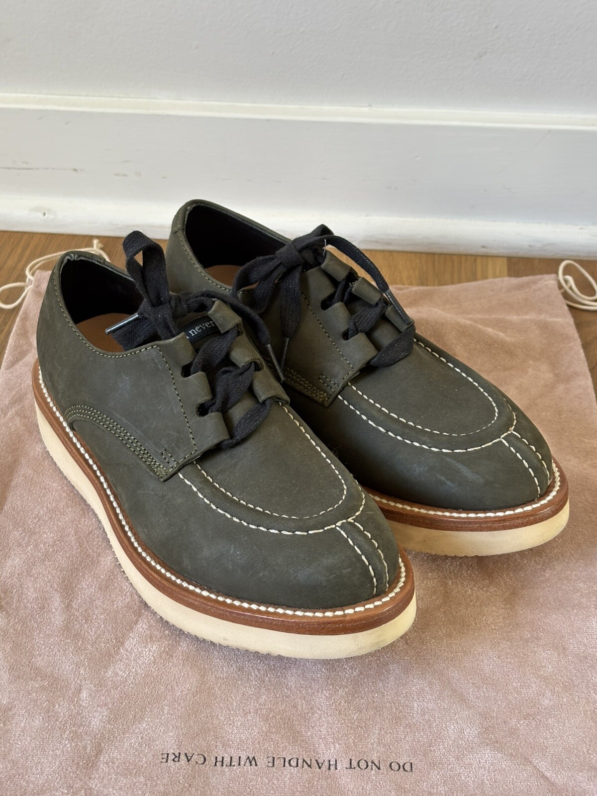 SAOLA Duemila mai Oxford verde scamosciato uomo 6 donna 7