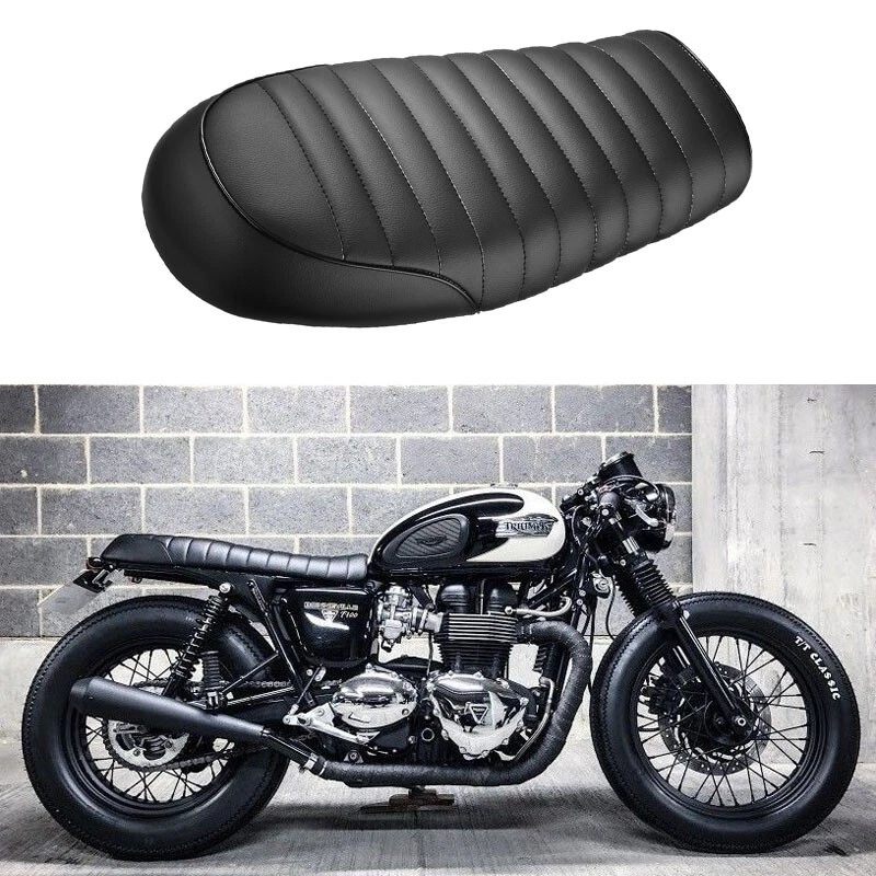 Hump Saddle Cafe Racer Vintage Seat Cushion For Honda CB CL Suzuki GS Yamaha XJ - Imagem 3 de 4