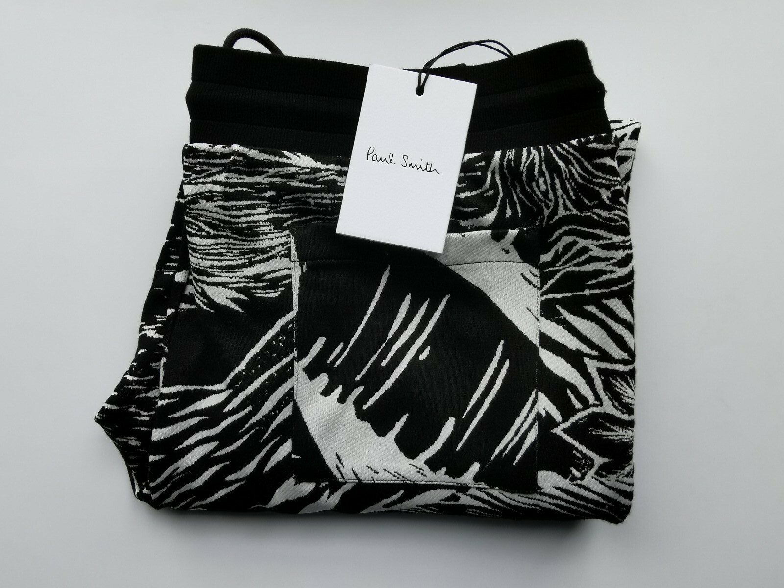 Paul Smith Gents Joggers/Tracksuit Bottoms Floral Black/White L (BNWT) RRP £300