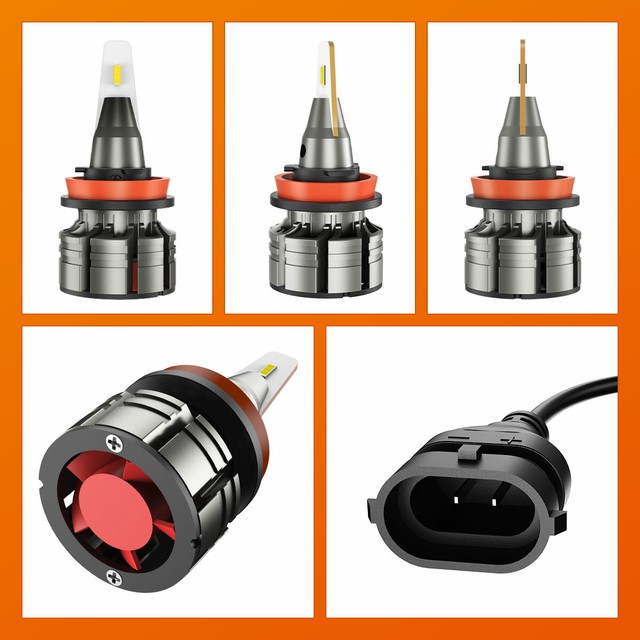 Sealight H11 LED Headlight 6000k Low Beam Bulbs Conversion Kit Crystal