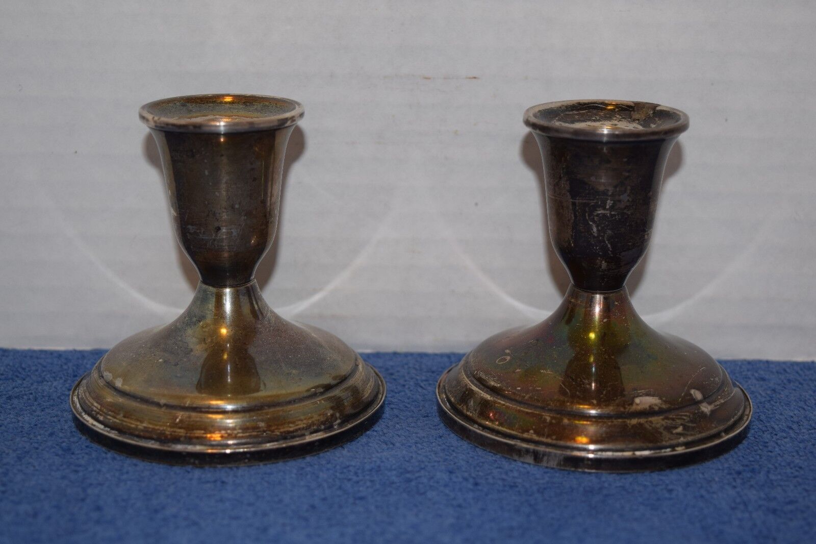 New sales Pair Fees free Of Towle Sterling Weighted Reinforced Candle And Holders