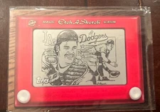 1998 Topps Etch-A-Sketch #6 Mike Piazza Los Angeles Dodgers  Insert