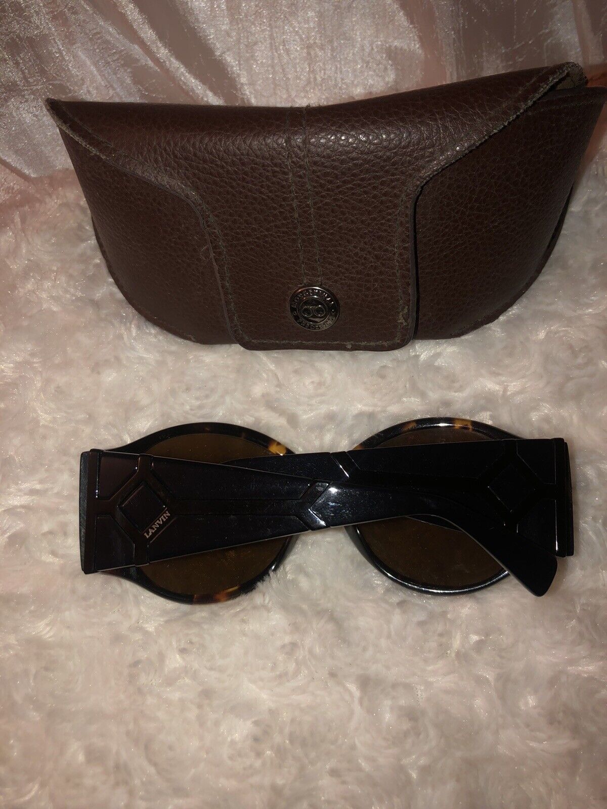 Lanvin Sunglasses Brown Tortoise With Dark Brown … - image 2