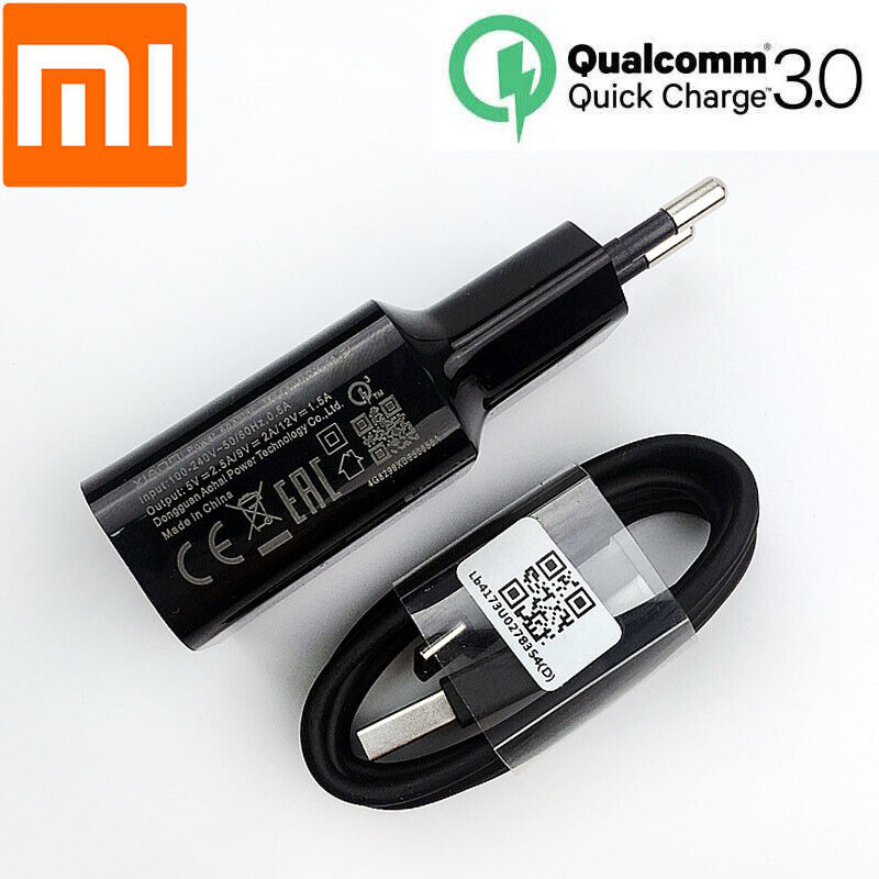 Xiaomi-cargador Original RedMi Note 7 8, adaptador de carga rápida 9V 2a,  Usb tipo C para Mi 9 Se A3 A2 Poco X3 F3 GT RedMi 11, 18W, QC3.0 -  AliExpress