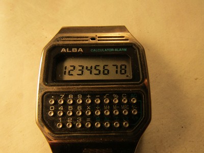 alba calculator watch