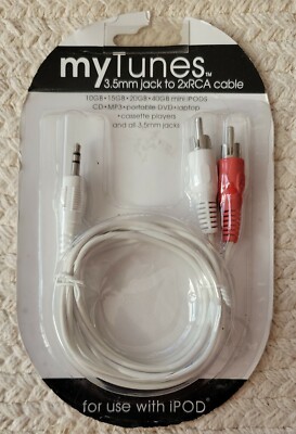 My Tunes 3.5mm Jack to 2xRCA Cable