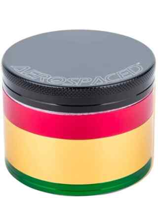 2.5'' AEROSPACED Rasta 4 Piece Grinder