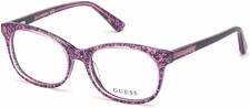 GUESS GU9181 Pink Glitter 074 Kids Plastic Optical Eyeglasses Frame 47-15-130 RX