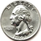 1961  Washington Quarter Proof  25c Super Reflective High Grade ORIGINAL Example