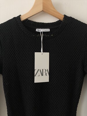 ZARA Black Combination Mesh Lace Bodycon Long Sleeve Dress XS | eBay ZARA Black Combination Mesh Lace Bodycon Long Sleeve Dress XS | eBay