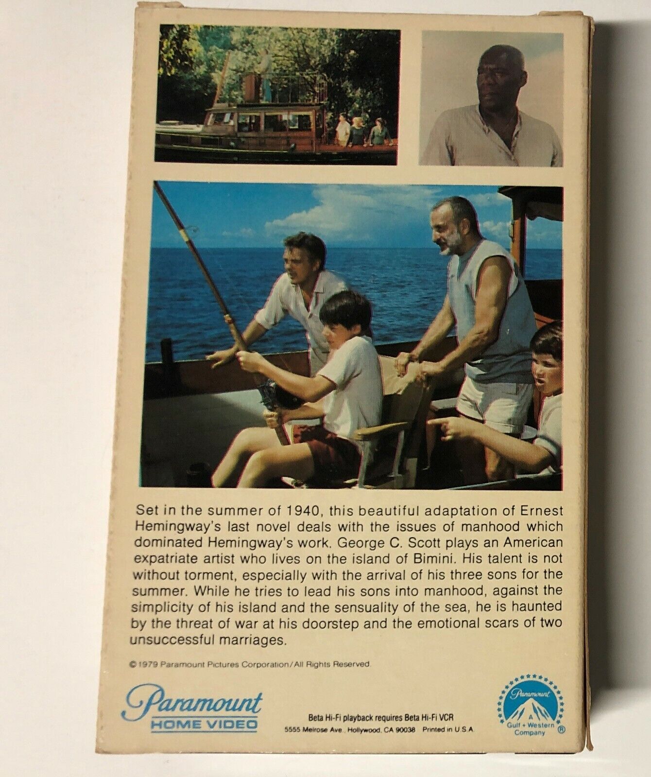 Islands in the Stream 1979 film BETAMAX (not vhs) Rare Hemingway Beta