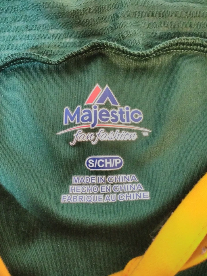 Женская футболка Green Bay Packers размер Small Majestic Fan модная зеленая и желтая  - Изображение 3 из 4