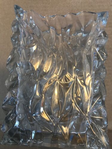Rosenthal Studio-line Vase Glass Crystal Crumpled Bag Germany - Picture 3 of 9