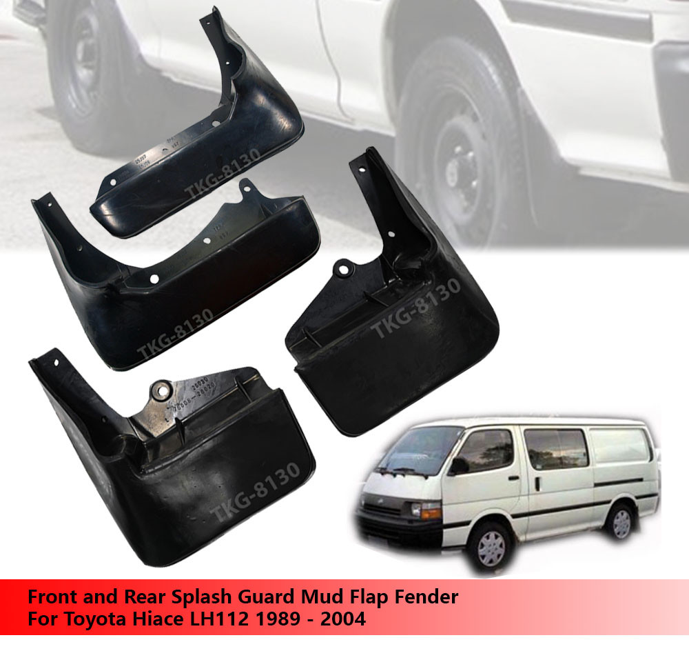Front And Rear Splash Guard Mud Flap Fender For Toyota Hiace LH112