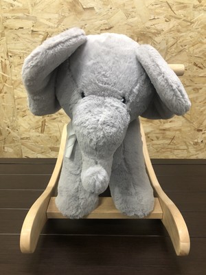 nursery elephant plush rocker