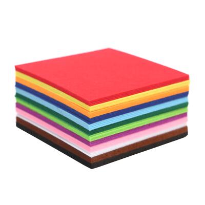 Craft Stiff Felt Squares - 6 x 6 Inch - 48 Pack - 12 Colors 4 of Each Color -...