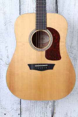 Washburn HD100SWK Heritage Series Acoustic Guitar Natural with Hardshell Case