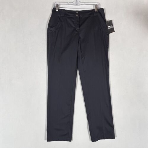 Pantaloni da golf Slazenger NUOVI Hydro-Dri taglia 4 Core pantaloni Capodistria nove ferro nuovi con etichette - Foto 1 di 11