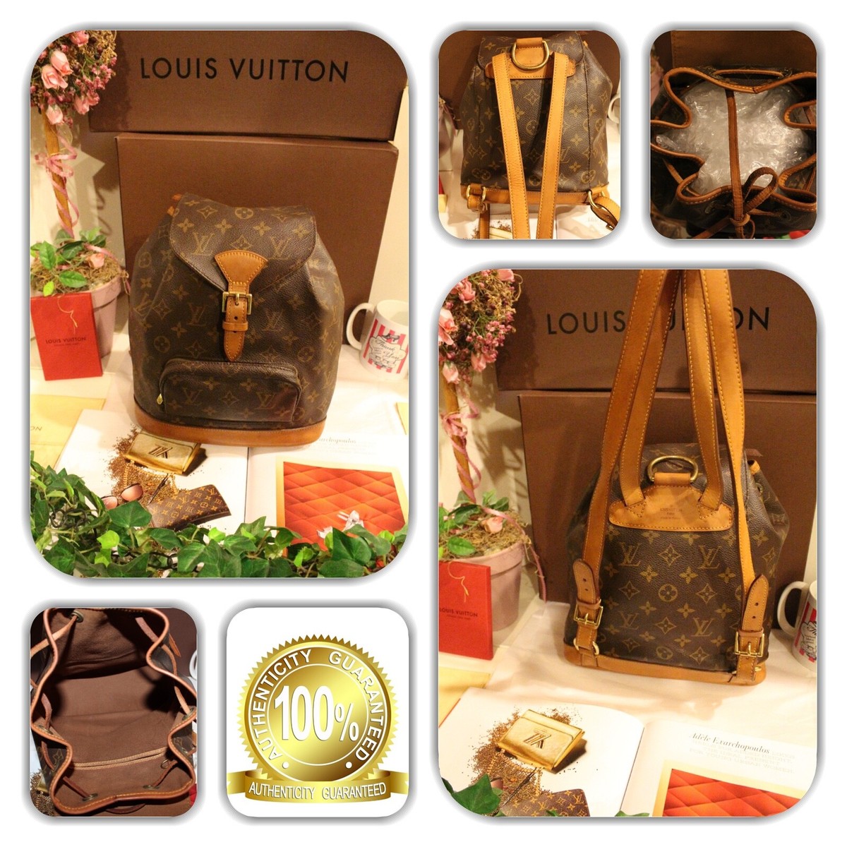 COUTURE-LOUIS VUITTON ICONIC LV MONOGRAM BACKPACK!