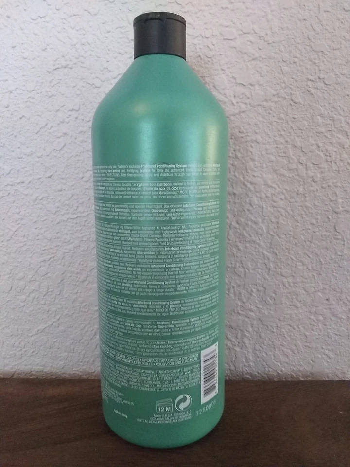 Acondicionador Redken Fresh Curls para cabello rizado 33,8 oz/1000 ml Foto 3 de 4